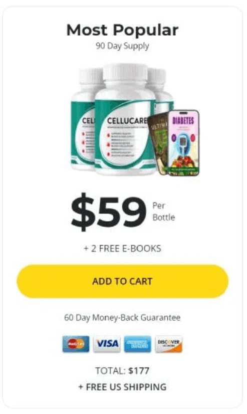CelluCare buy now 3 bottles